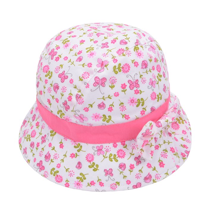 兒童碎花盆帽定做
